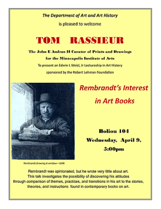 Tom Rassieur on Rembrandt at Carleton