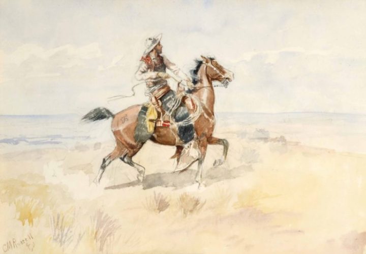l164-russell-cowboy-on-a-bay-horse-768x534